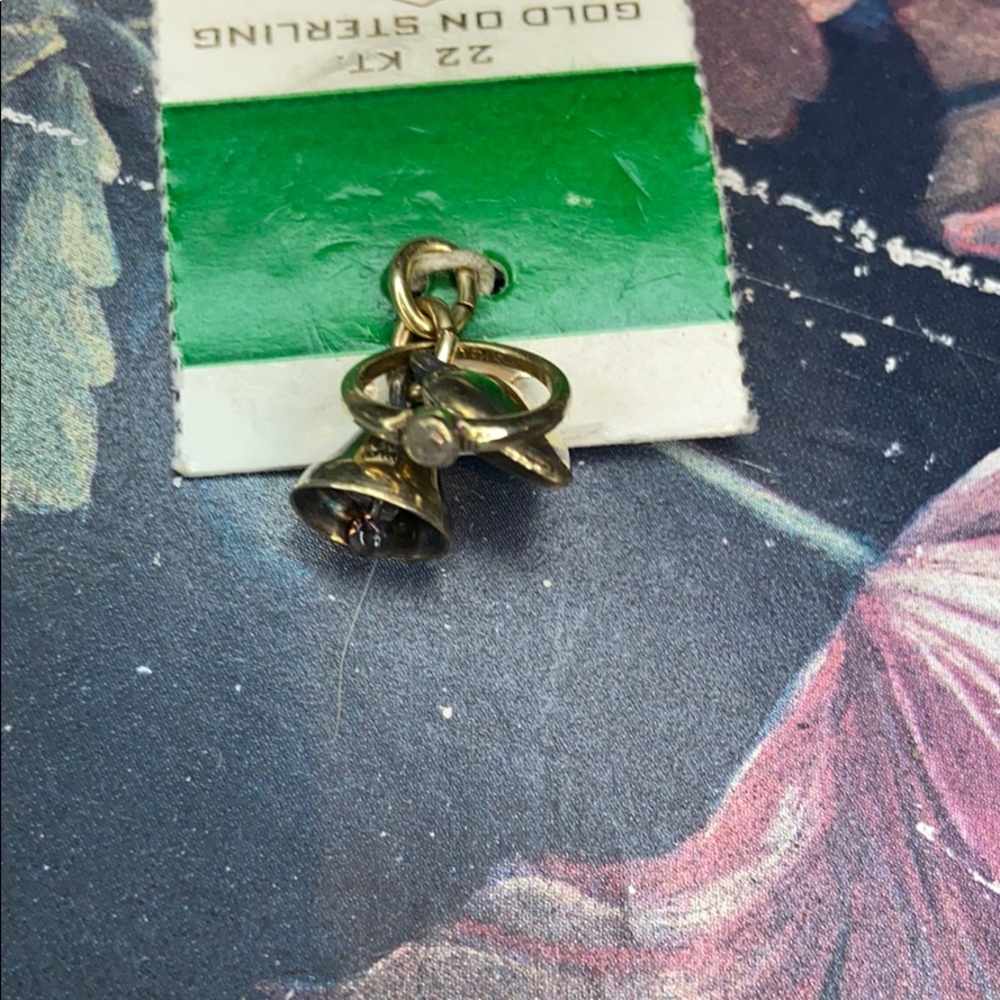 22KT over Sterling’Wedding/Love’ Charm NWT